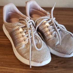 Girls glitter tennis shoes